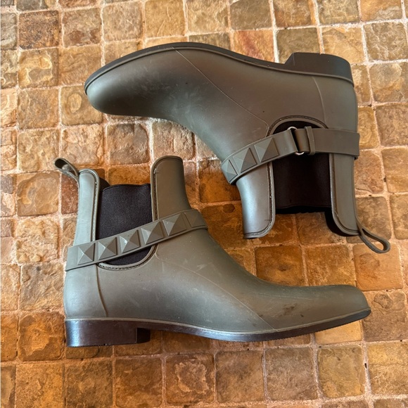 Natural Soul Shoes - Natural soul rain boots / Stylish Green Ankle Boots